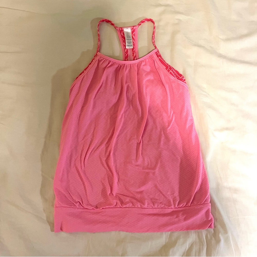 Pink Ivivva Tank Top With Shelf Bra